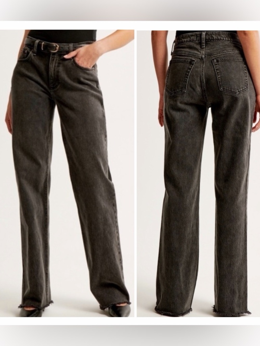 Abercrombie & Fitch The ‘90s Baggy Low Rise Jeans Black